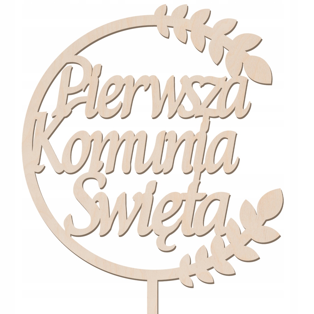 

Topper Na Tort Ozdoba Komunia Dekoracja Komunijna