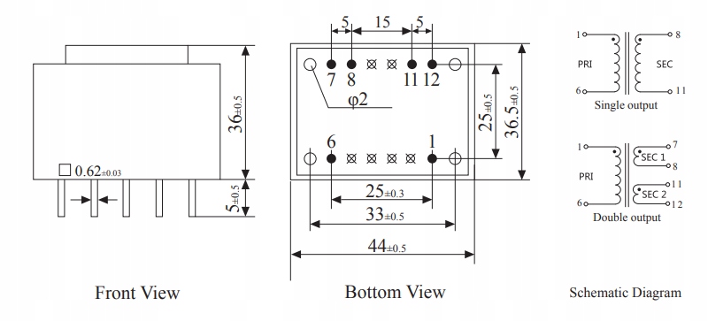 PE4117-M-5VA-230V/12V Transformator EAN (GTIN) 7730356045891