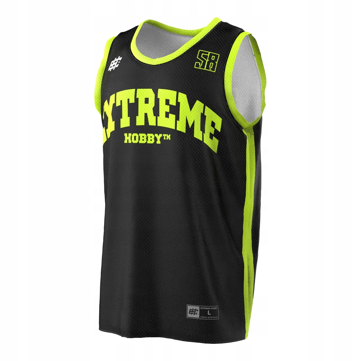 Tričko basketbalové tričko s ramínky Extreme Hobby Nitro 3XL Černé