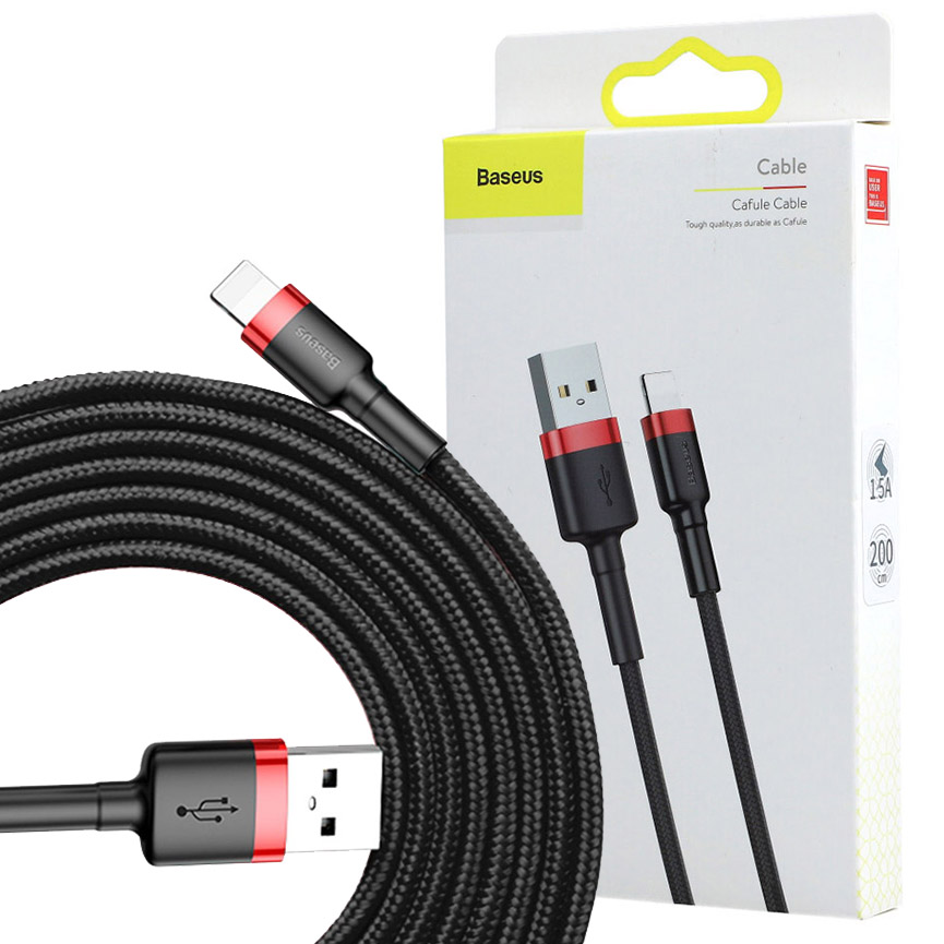 

Kabel Usb-a - Lightning Baseus Cafule, 1,5A, 2M