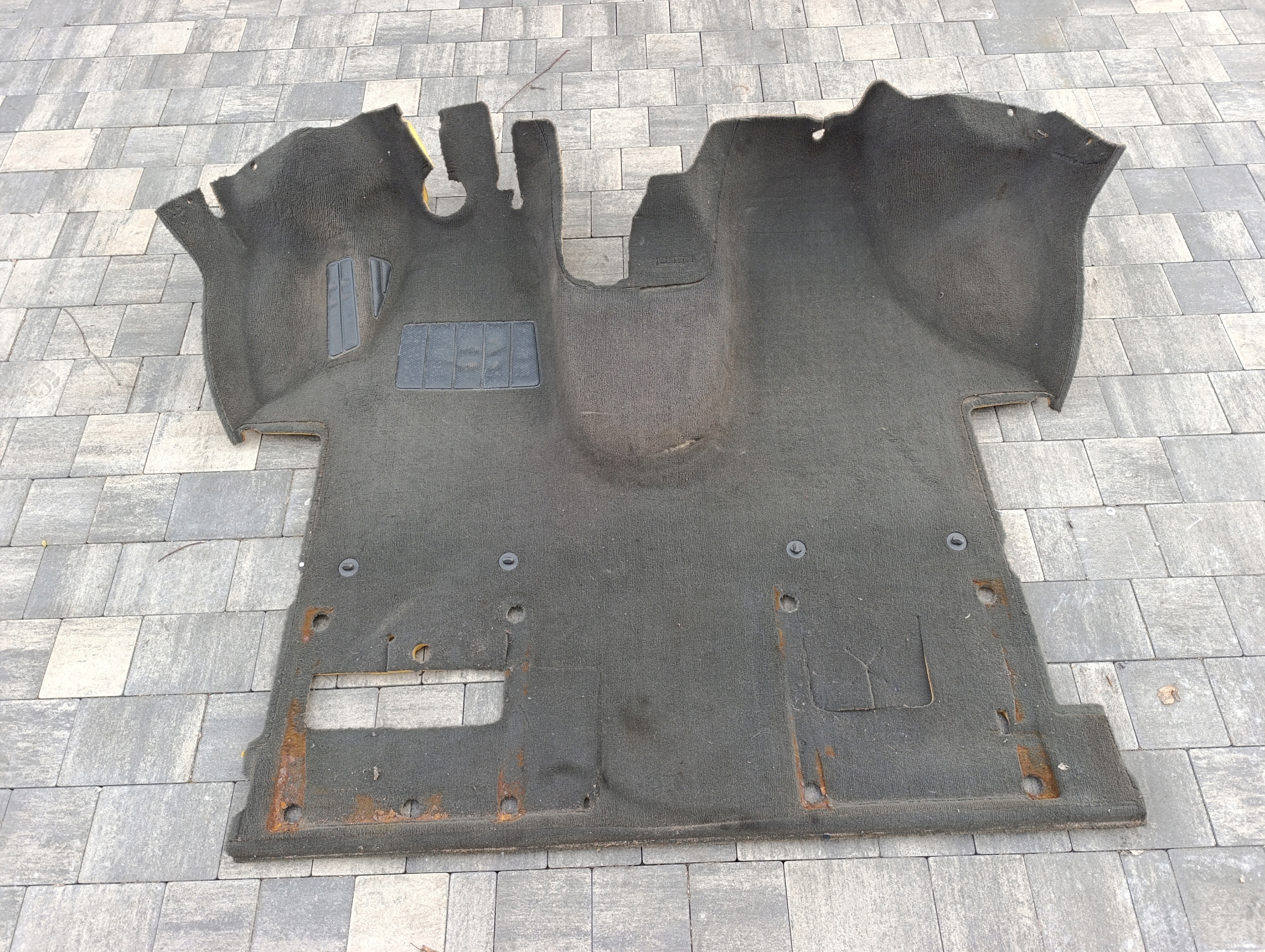 VW T5 T6 CARAVELLE MULTIVAN carpet mats front CIEMNY WELUR