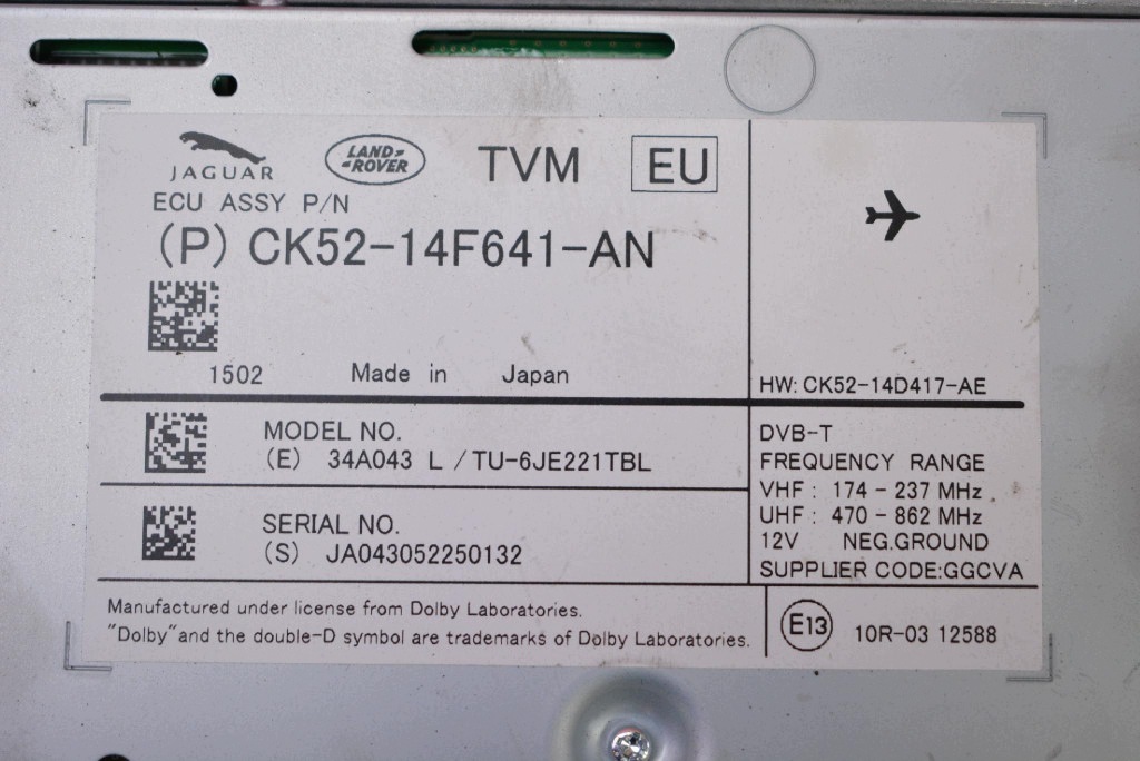 Bedienteil modul MULTIMEDIOW CK52-14F641-AN RANGE ROVER 4 IV L405 12-17