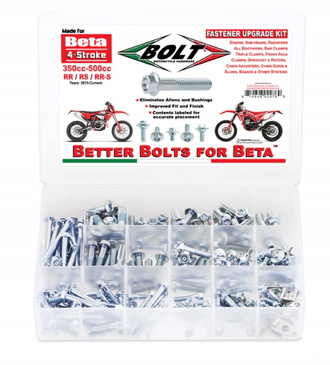 Bolt Usa sada skrutiek Pro Pack Vylepšená pre Beta 4T 2015 2024