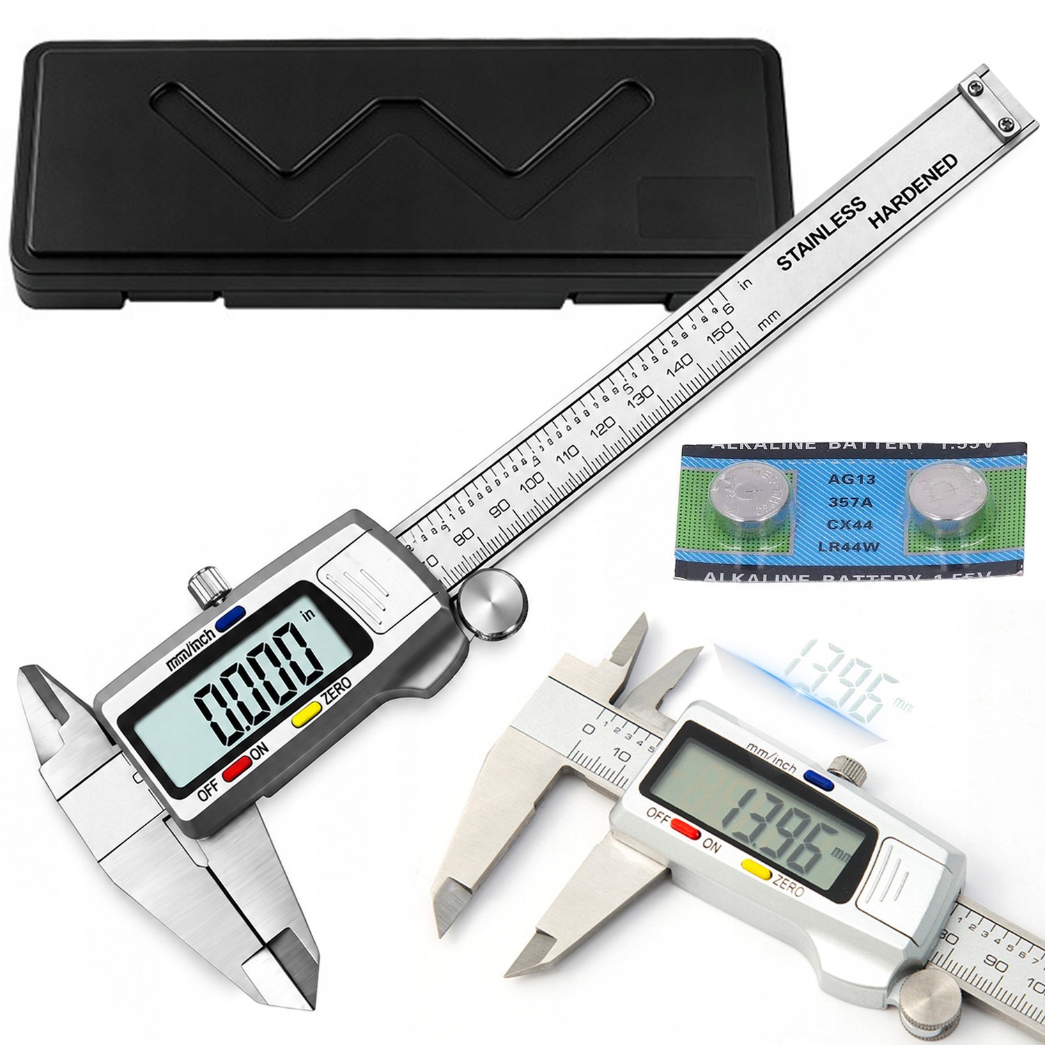 Elektronické Digitální Posuvné Měřítko 150 MM, Přesnost 0,01 MM, Nerezové Pouzdro
