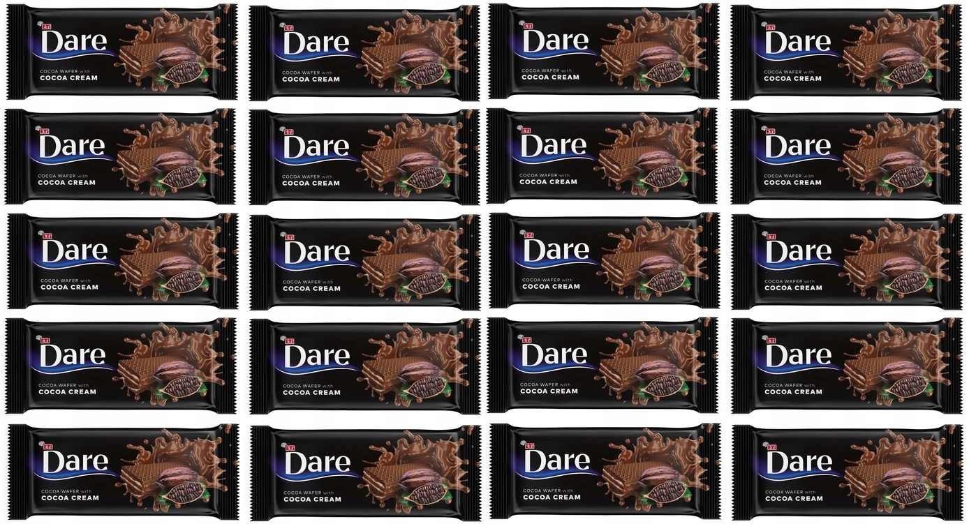 Levně 20 x 142 g Dare kakaové oplatky s kakaovým krémem Karton