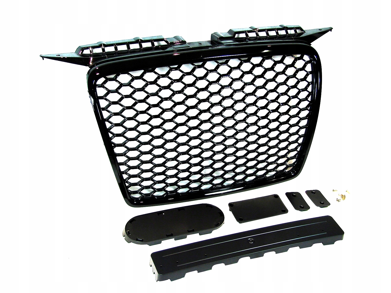 Grill atrapa Audi A3 8P 05 08 RS look black polysk