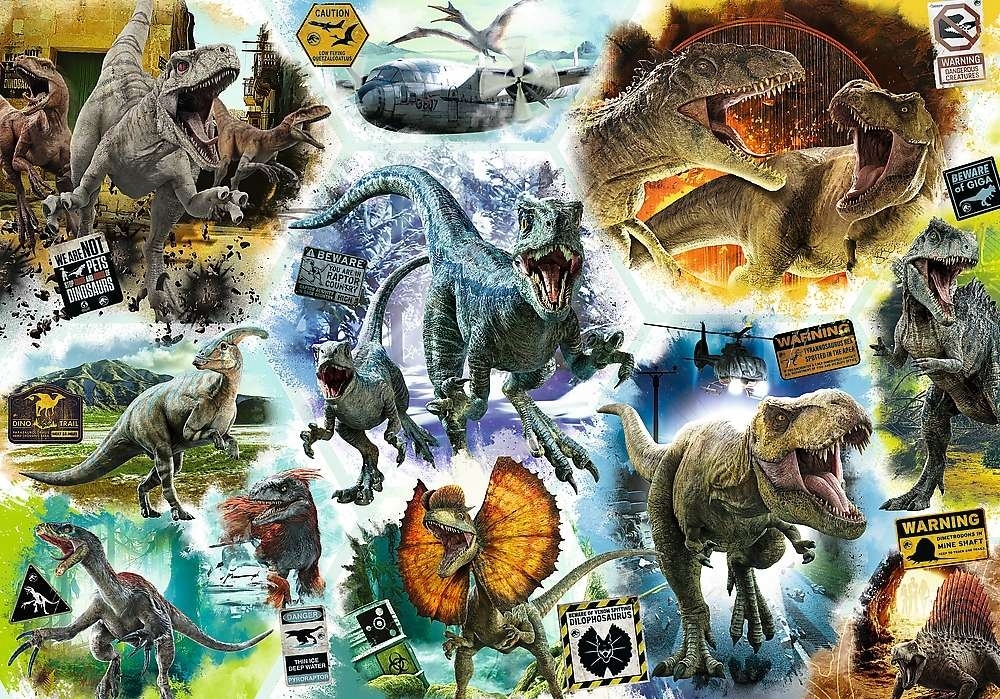 

Puzzle 1000 Na Tropie Dinozaurów Dinozaur Jurassic