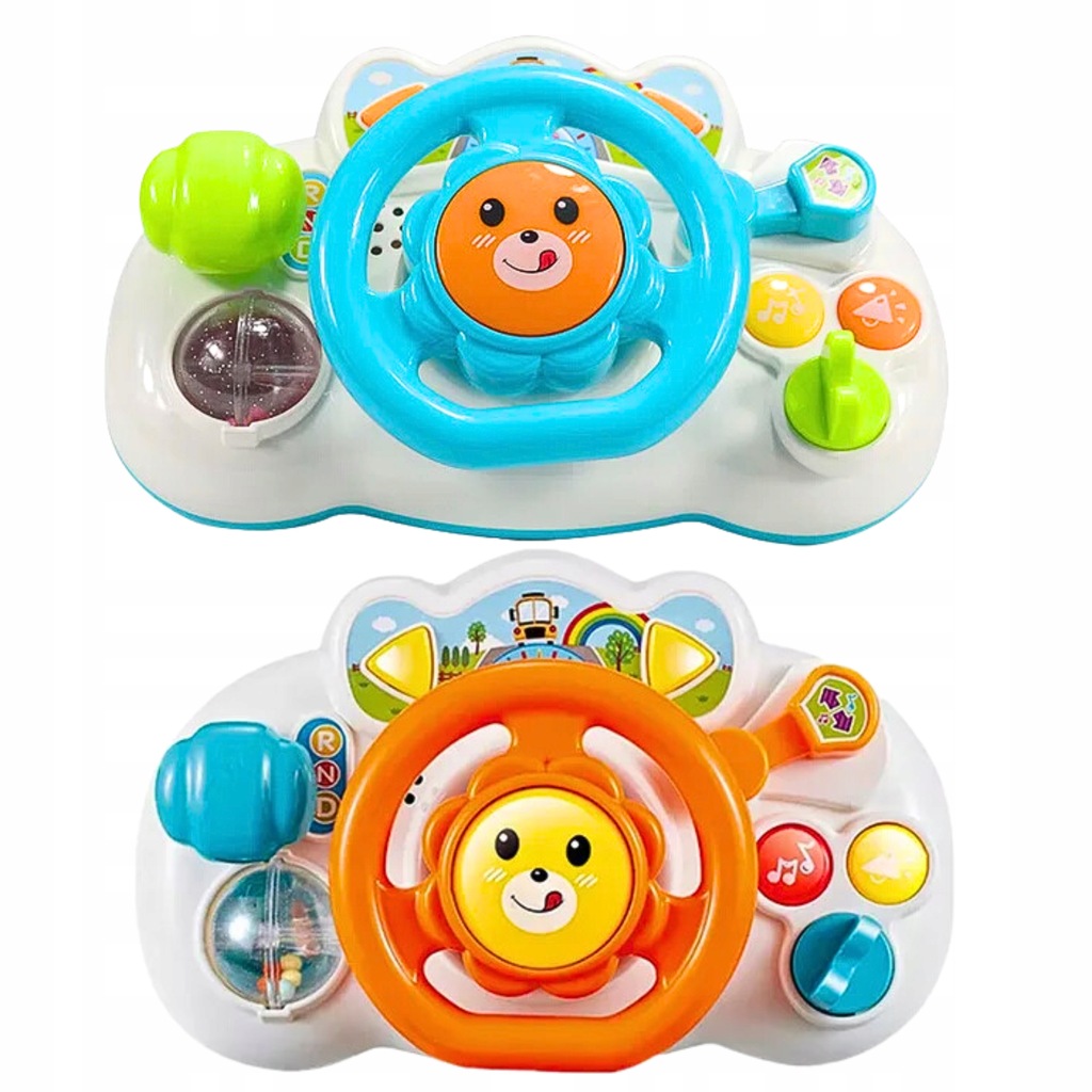 Interaktywna Kierownica da Malucha do Wózka Muzyczna Świeci Gra Dźwięk Auta Kod producenta MUS5586