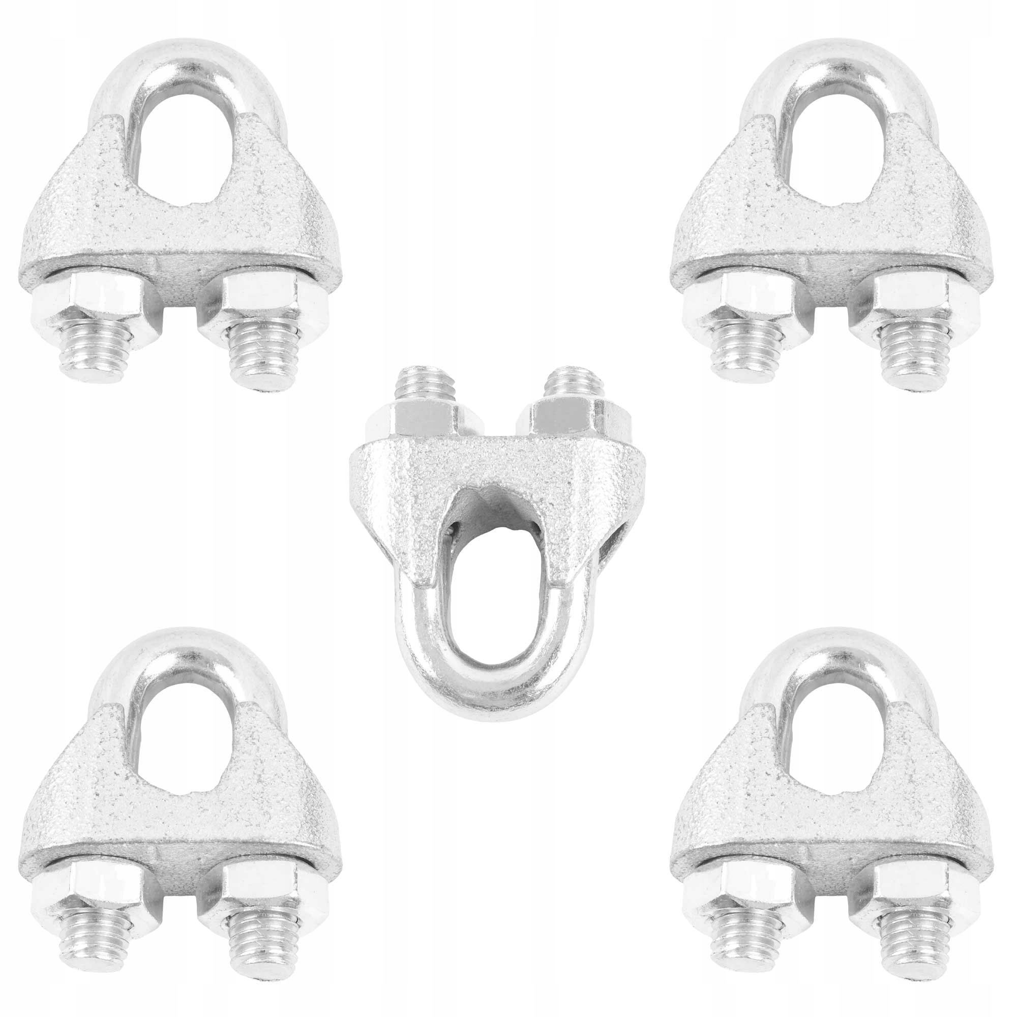5x ZACISK LINOWY KABŁĄKOWY DO LIN OCYNK 12/13MM