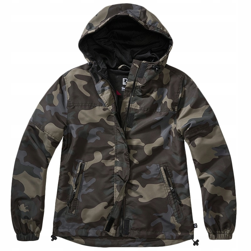 Dámská větrovka maskáčový Brandit Summer Windbreaker Frontzip 4XL