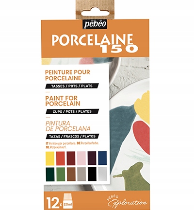 Pebeo Porcelaine farba do porcelany 12 kol.
