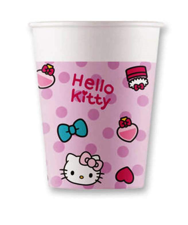 

Kubeczki urodzinowe Hello Kitty 200 ml 8 szt