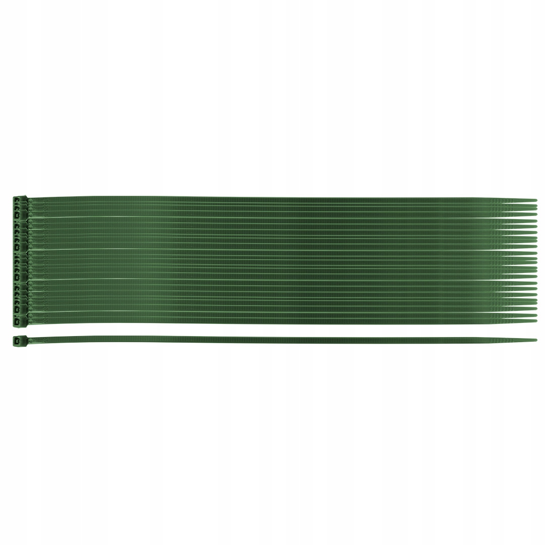 Opaski zaciskowe ogrodowe 2. 5 x 200 mm, 50 szt. zielone Neo Tools