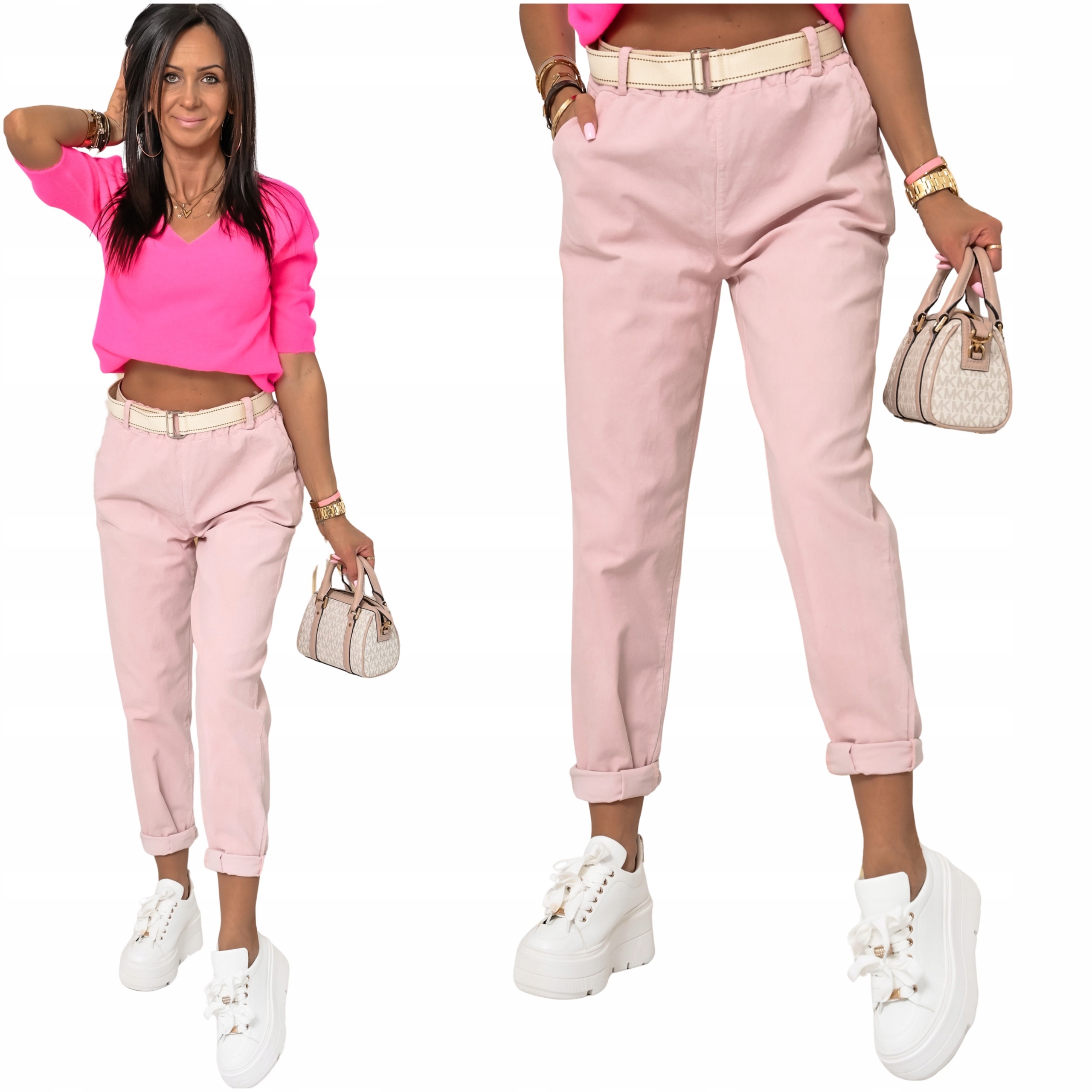 Ponadczasowe Wiosenne Spodnie Sztruksowe Kitty! WZ.1