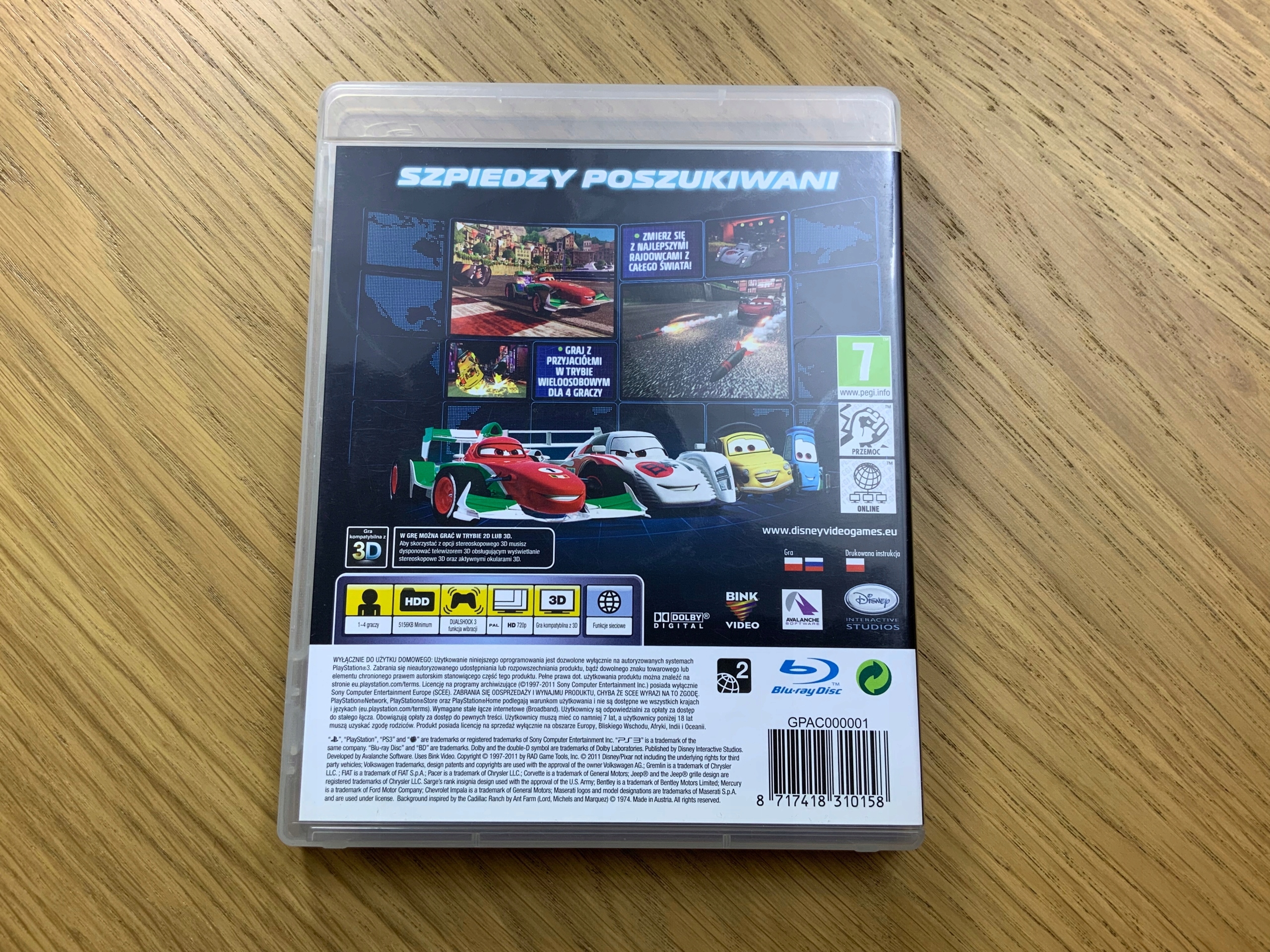 AUTA 2 komplet płyta IDEAŁ PL PS3 Wydawca Avalanche Software