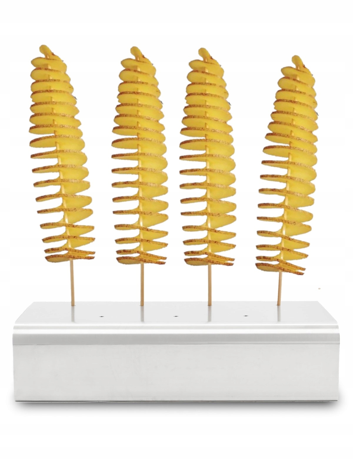 Stojak zakręcony ziemniak, gofry na patyku maszyna