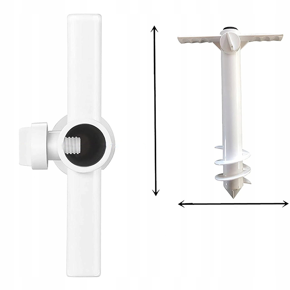 UCHWYT WKRĘCANY MOCOWANIE KOTWA SZPILKA DO PARASOLA NA PLAŻĘ DO OGRODU Producent RALTEK