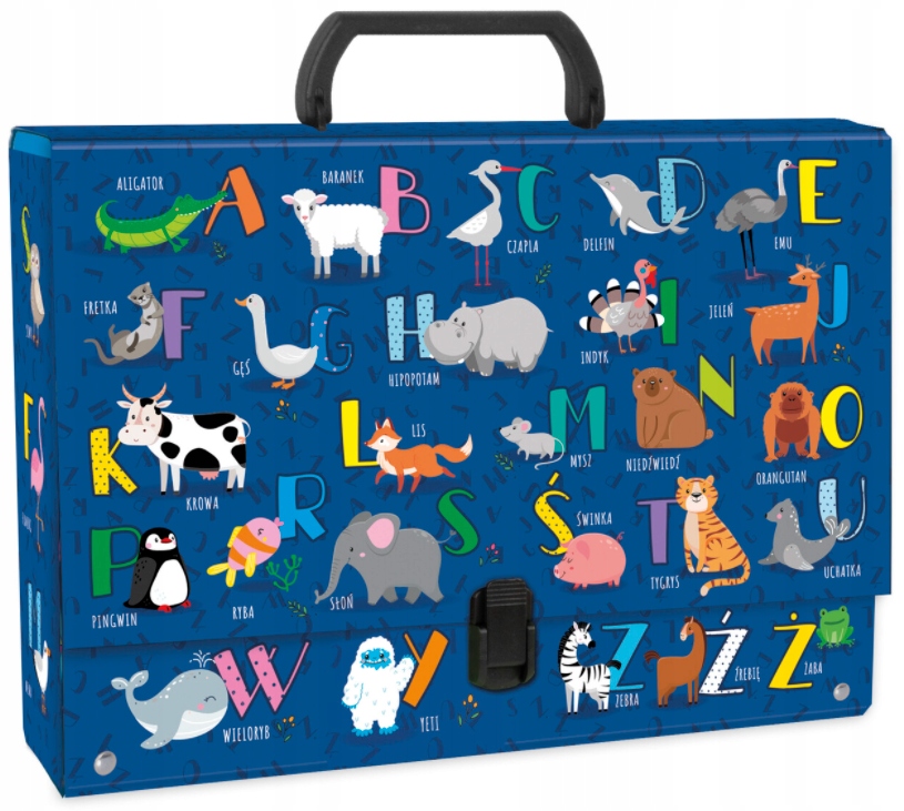 

Teczka z rączką twarda alfabet Derform