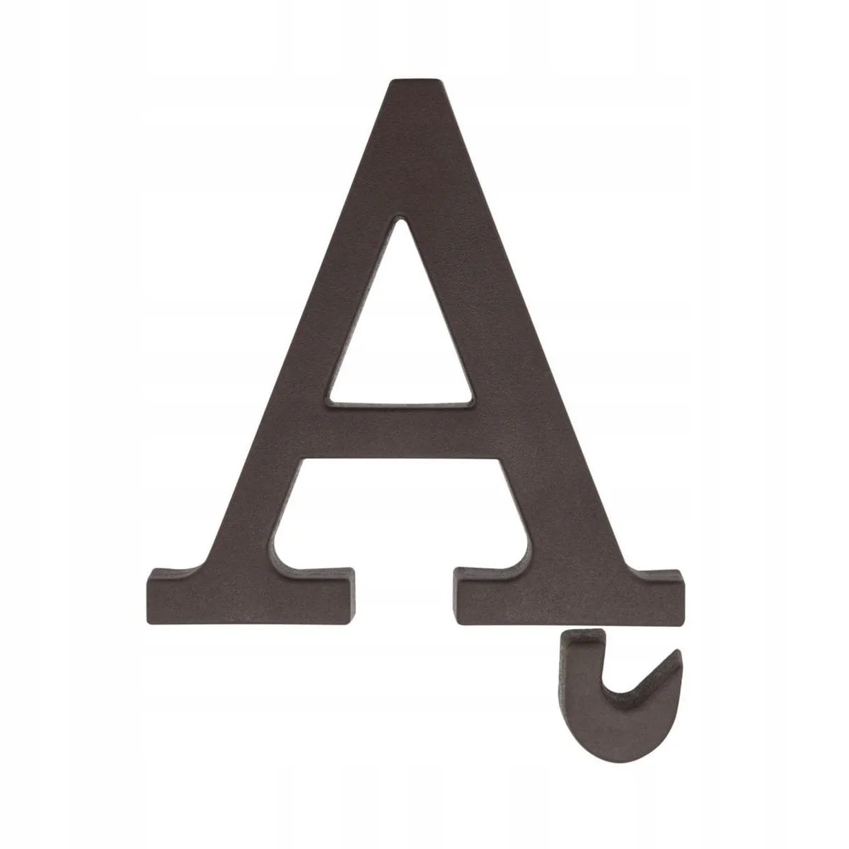 Litera oznaczenie na dom "Ą" brązowa
