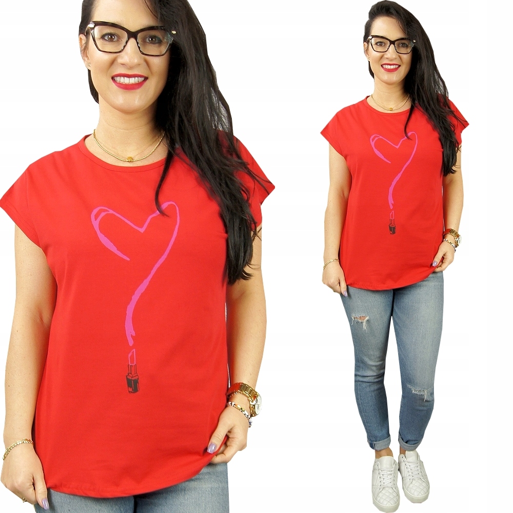 

Bluzka koszulka Kobiecy Tshirt Top Lycra Wzory, M