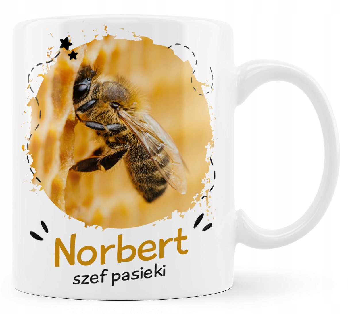 

Kubek pszczelarza. Szefa Pasieki z Twoim imieniem.