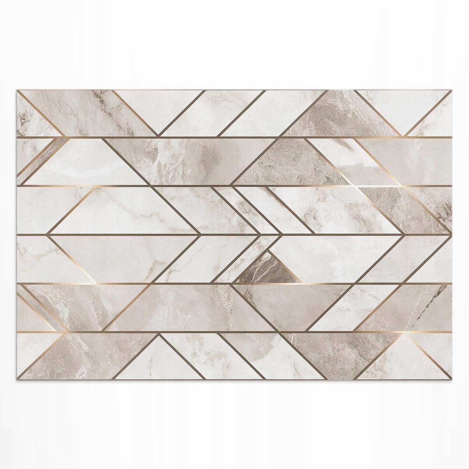Vinylový koberec Patio Pravidelné línie na mramorovom glamour kameni 225 x 150 cm