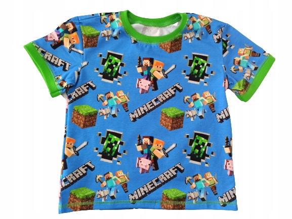 

Bluzka Krótki Rękaw T-shirt Koszulka 110 Minecraft