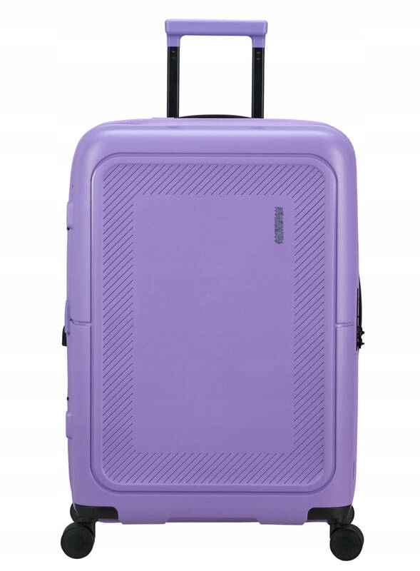 Walizka twarda średnia American Tourister polipropylenowa fioletowa 76 l