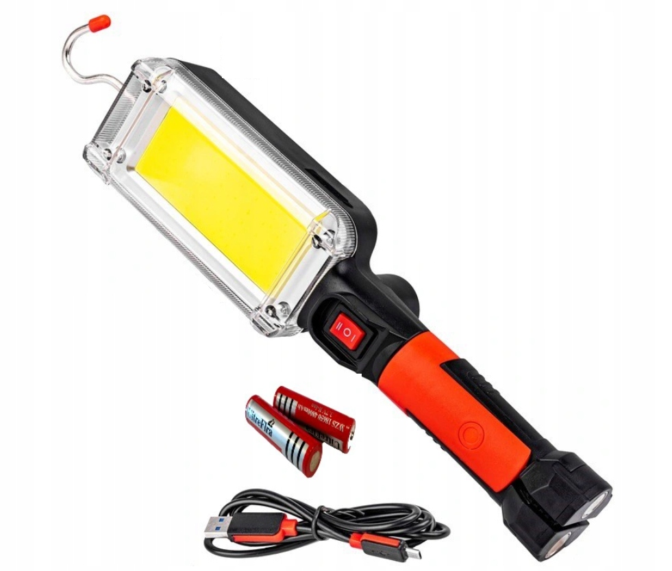

Lampa Latarka Warsztatowa Led Cob Akumulator 700lm