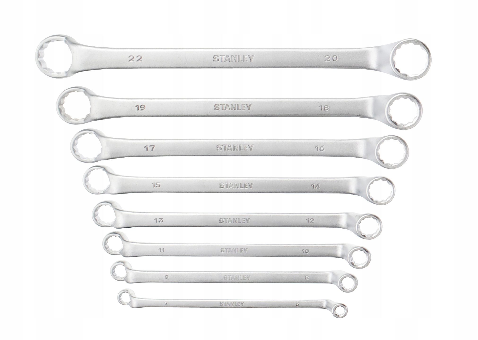 

Stanley 957721 Klucze Oczkowe Odsadzone Zestaw 8 S