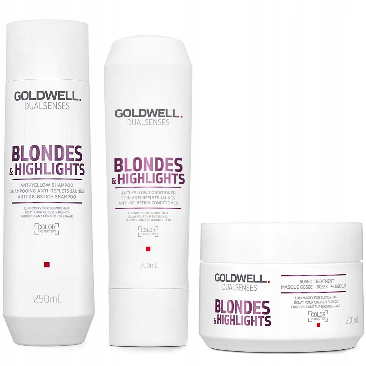 Goldwell Blondes and Highlights šampon 250 ml kondicionér 200 Ml maska 200 Ml