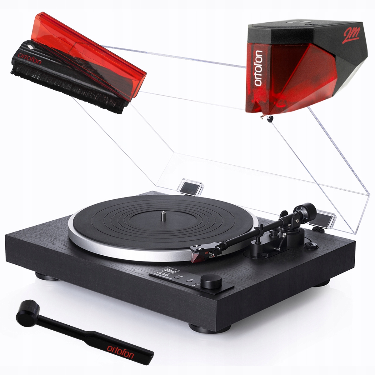 Dual Cs 429 Gramofon Automatyczny Belt-drive 2M Red Record Brush Stylus