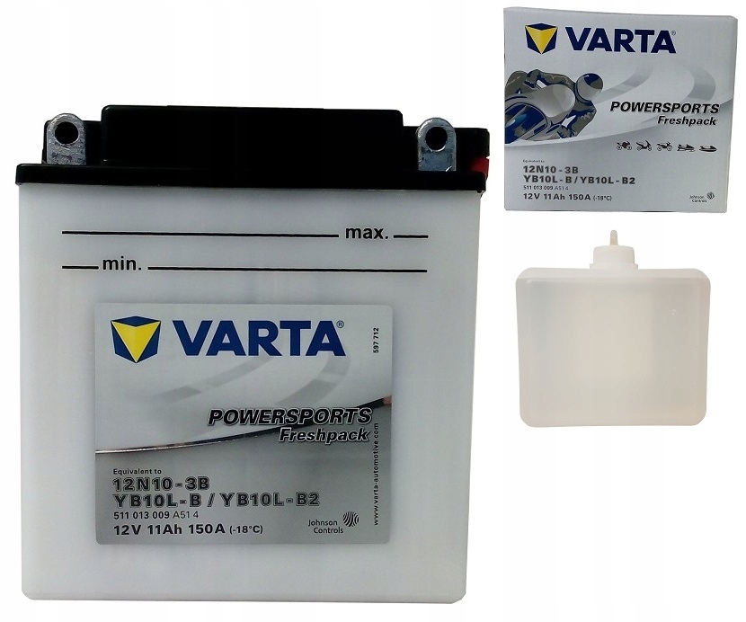 

Akumulator Varta YB10L-B2 12V 11AH 150A