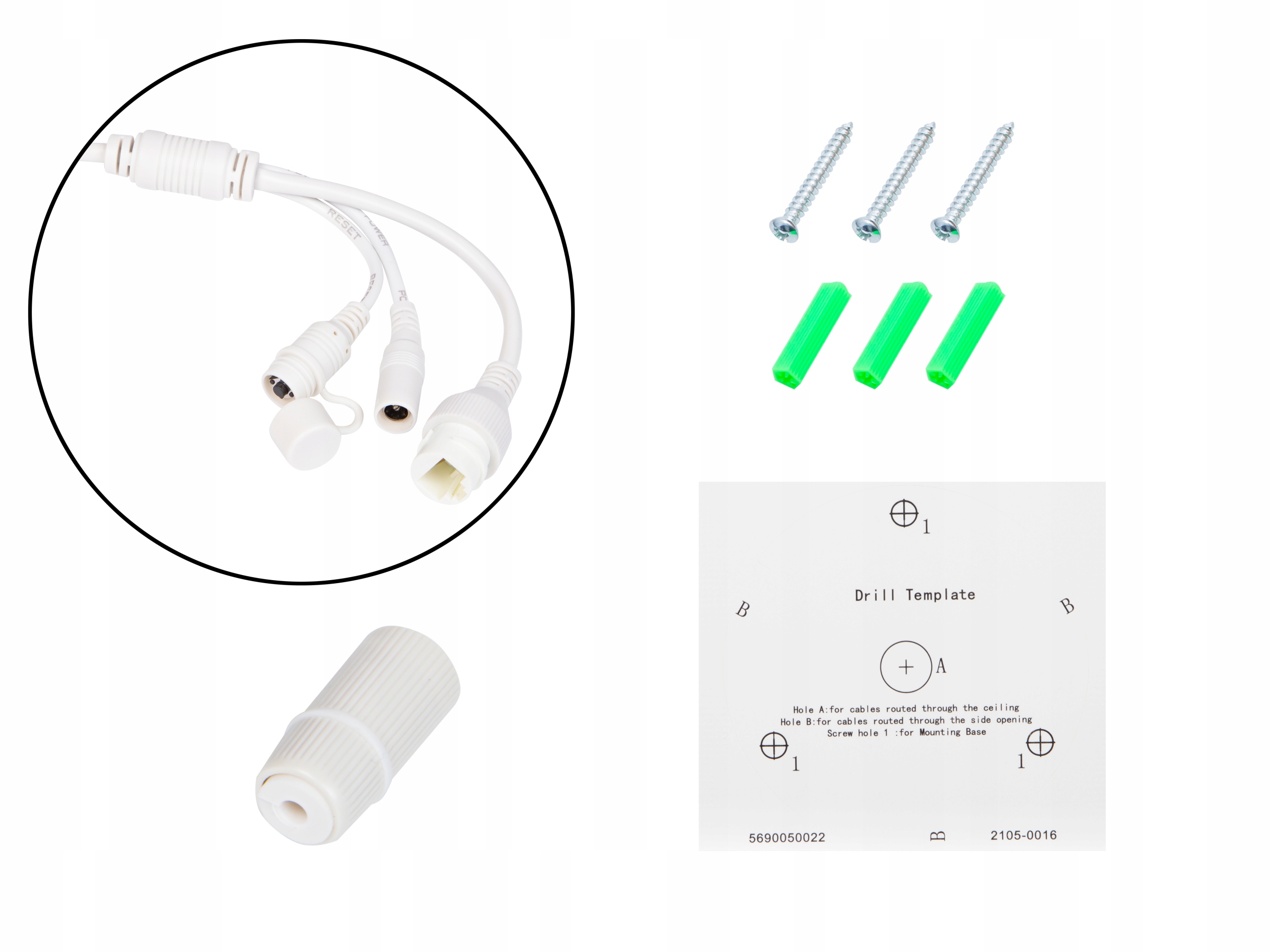 ZEWNĘTRZNA Kamera BLOW IP WiFi 5MPx 4MPx WQHD 2,8 mm Slot SD mikrofon IP66 Zasięg podczerwieni 25 m