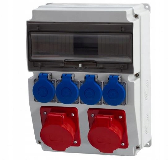 Stacionárny rozvádzač Caja 12-mod zásuvky 16A 5p 32A 5p 4x230V F3.0451