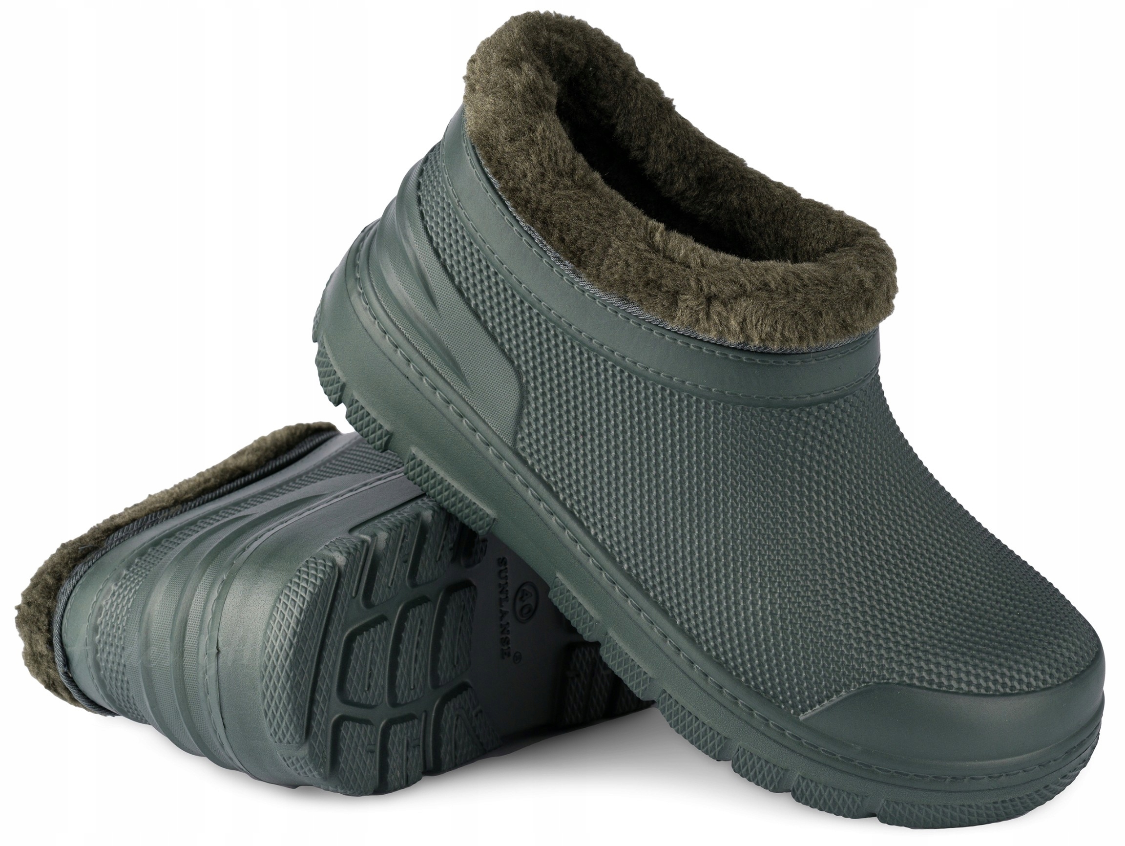 KALOSZE DAMSKIE OCIEPLANE krótkie piankowe zimowe lekkie chodaki EVA 44 Rozmiar 44