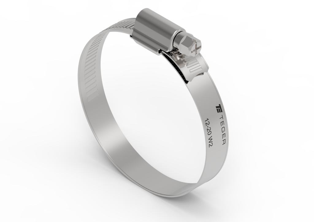 Opaska ślimakowa 12-20 nierdzewna 12mm Teger