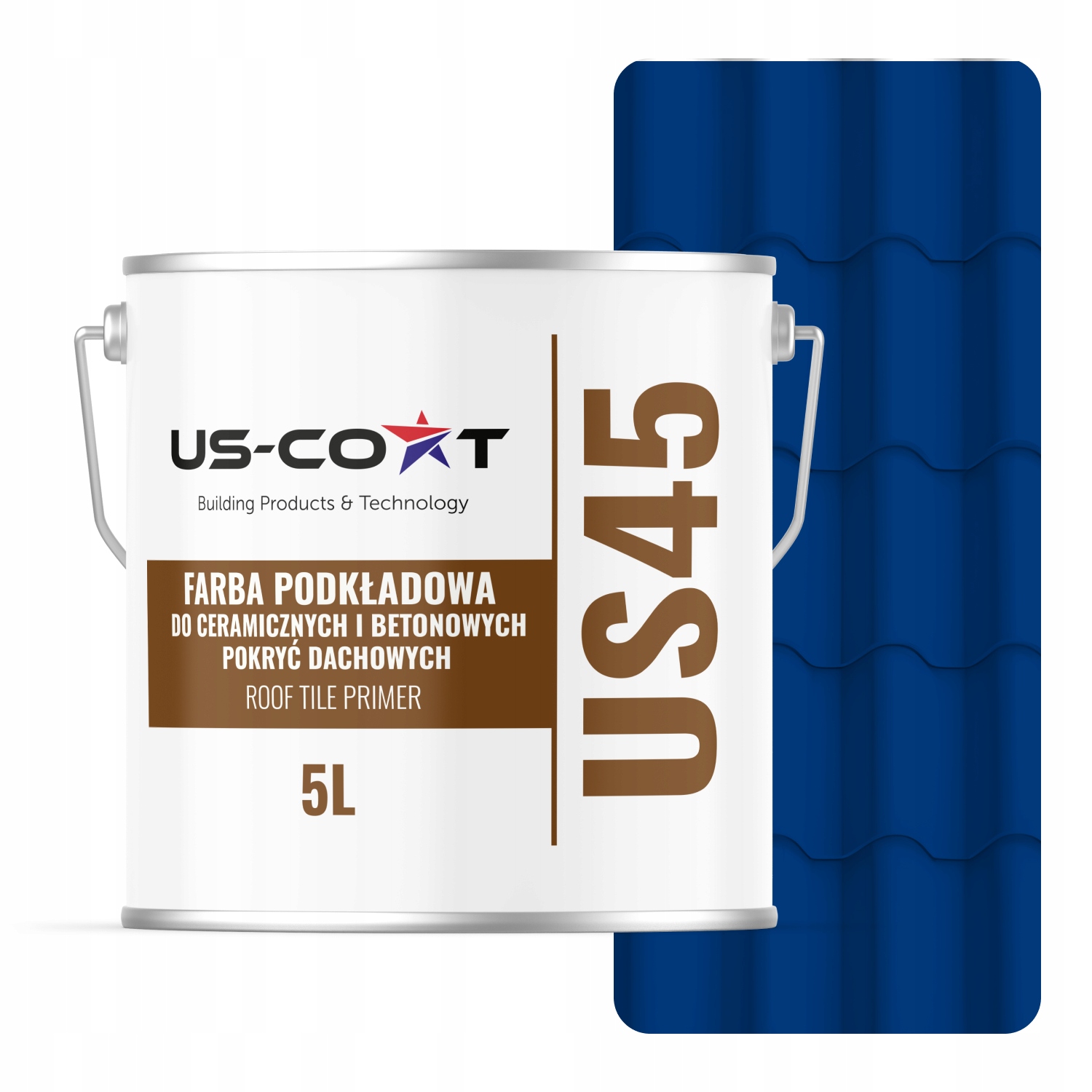 Podkladová Farba Na Keramickú Strechu Modrá Ultramarínová RAL5002 Matná 5 L