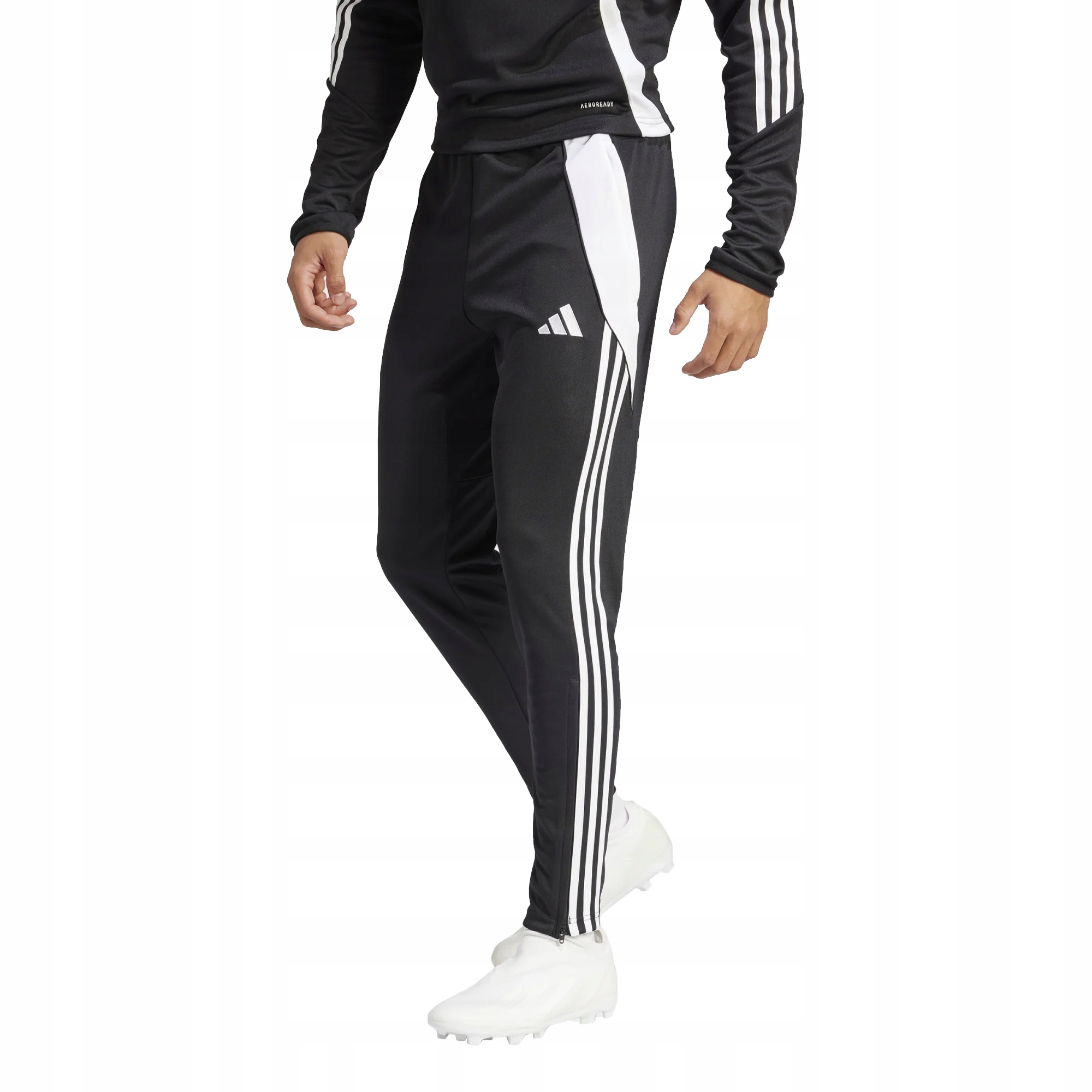 MĘSKIE SPODNIE DRESOWE ADIDAS TIRO 24 TRAINING SPORTOWE ZWĘŻANE CZARNE r.M Marka adidas