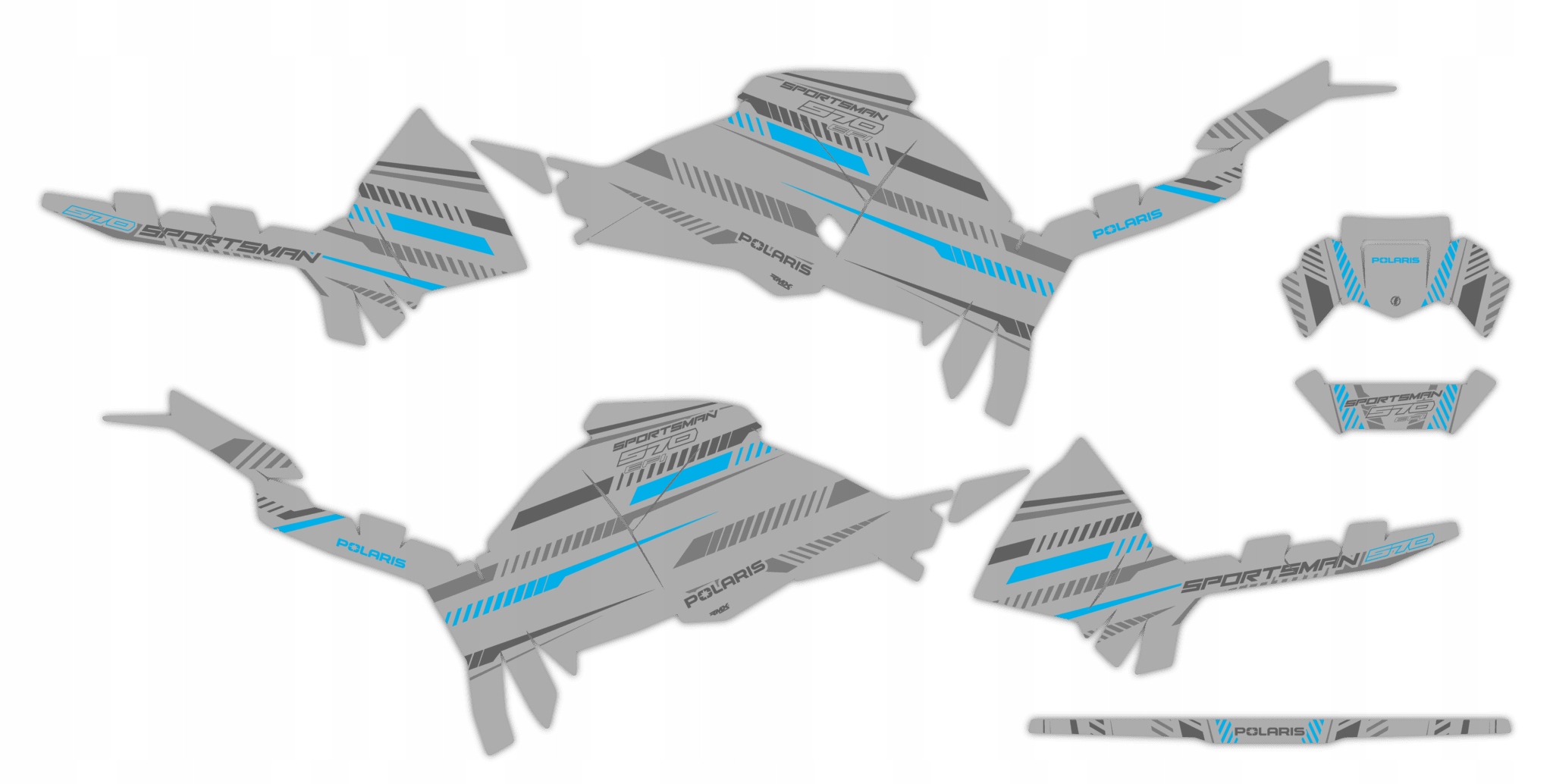 Dýha Samolepky Polaris Sportsman 570 2021+ #9846381