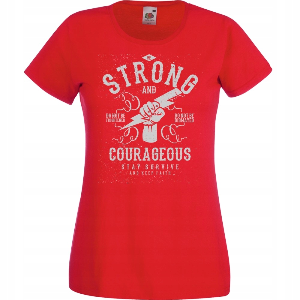 

Koszulka strong ręka błyskawica S czerwona