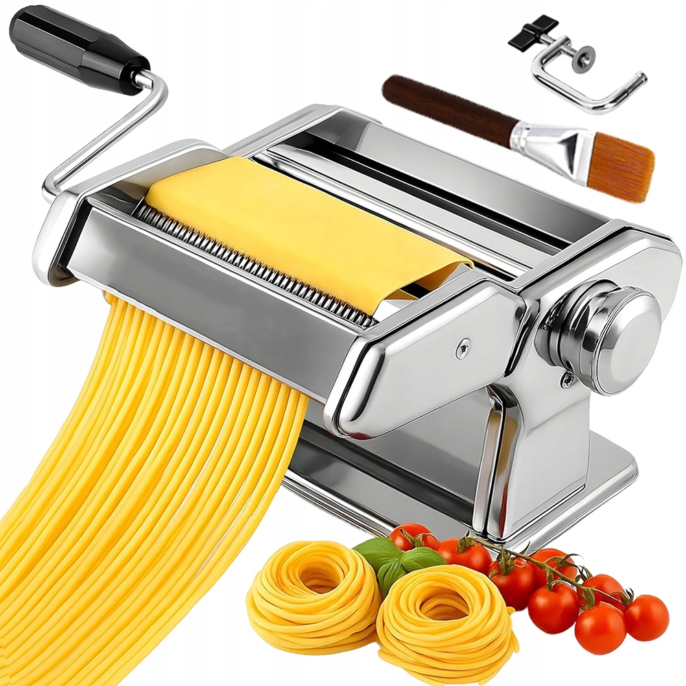 Ruční Stroj Na Těstoviny – Nastavitelná Tloušťka (0.5-3 MM), 2 Šířky