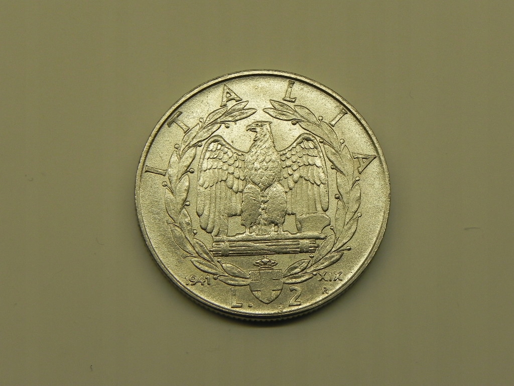4438/ 2 LIRE 1941 WŁOCHY RZADKA