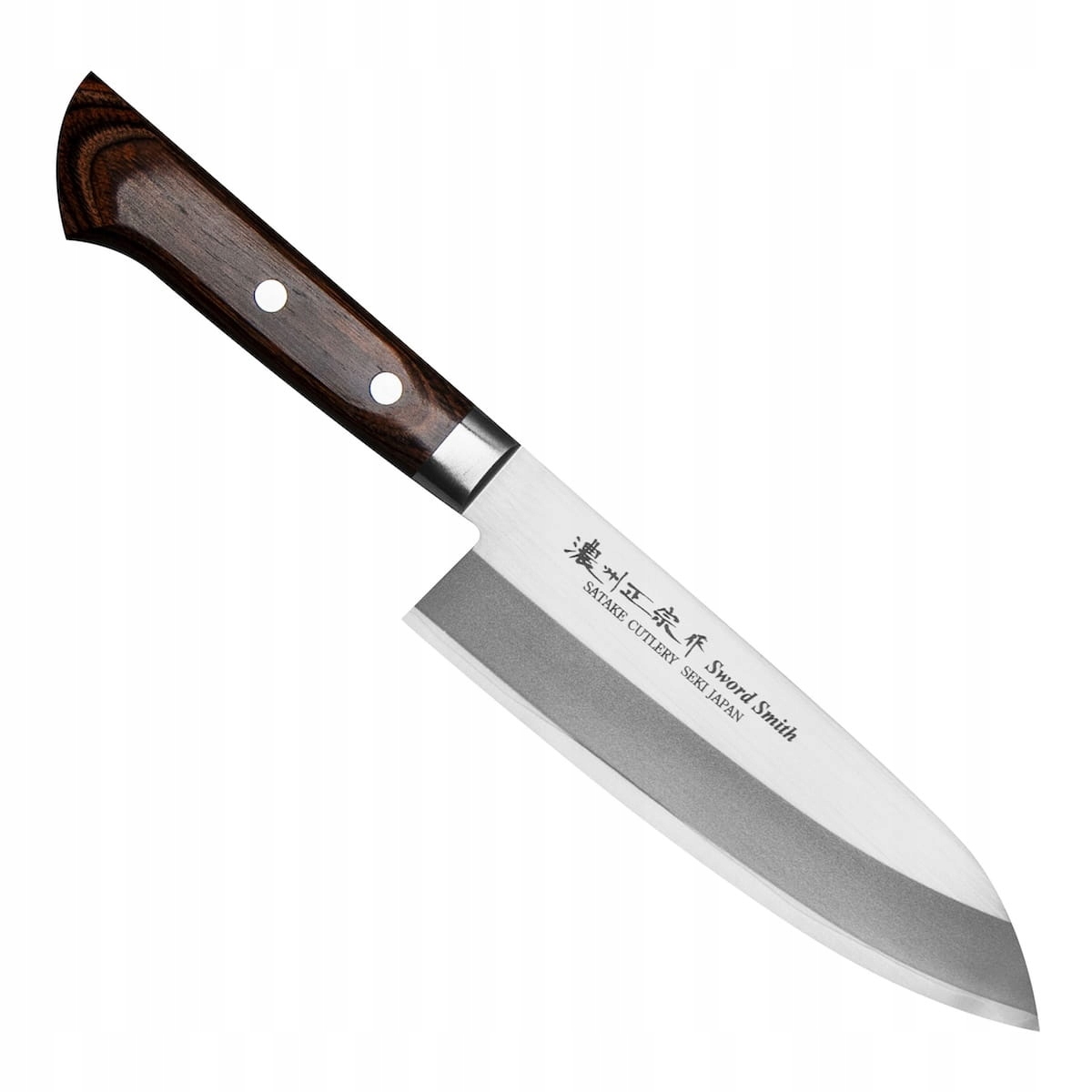 Satake Unique AUS-8 Japonský ostrý kuchynský nôž Santoku na zeleninu 17 cm