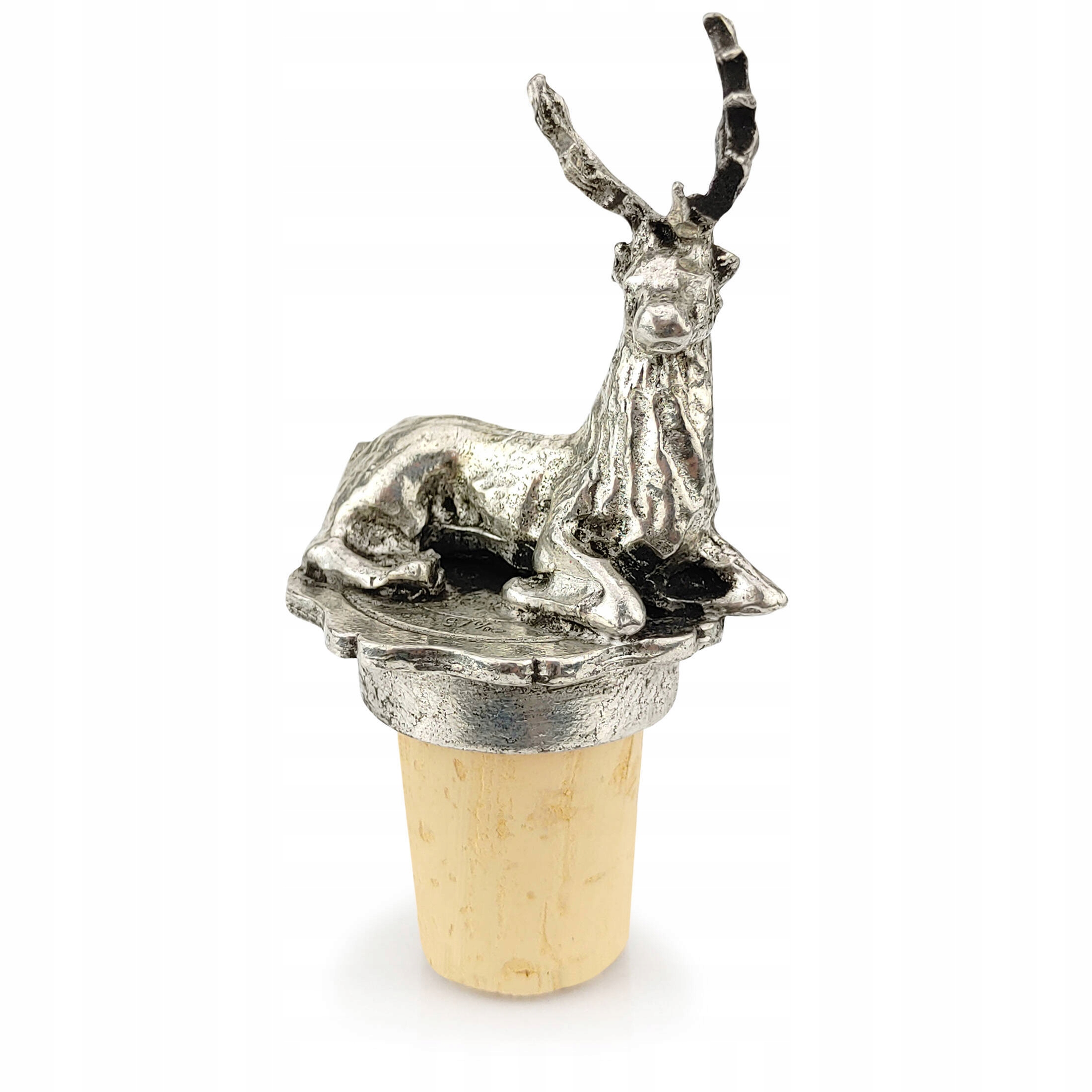 Ručně vyrobená ozdobná zátka na víno s motivem Jelena, dárek