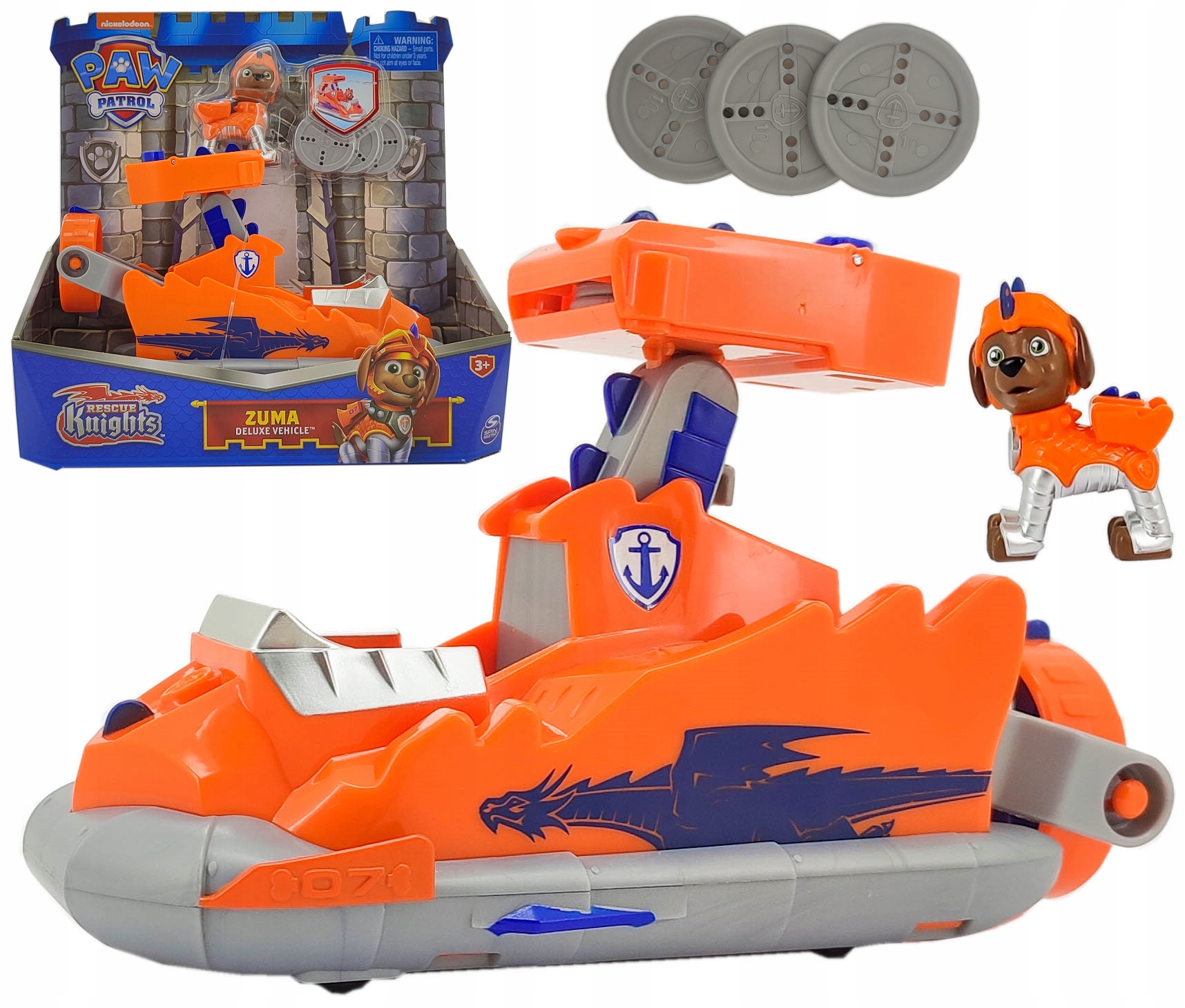 

Psi Patrol Rycerze Knights Zuma Poduszkowiec