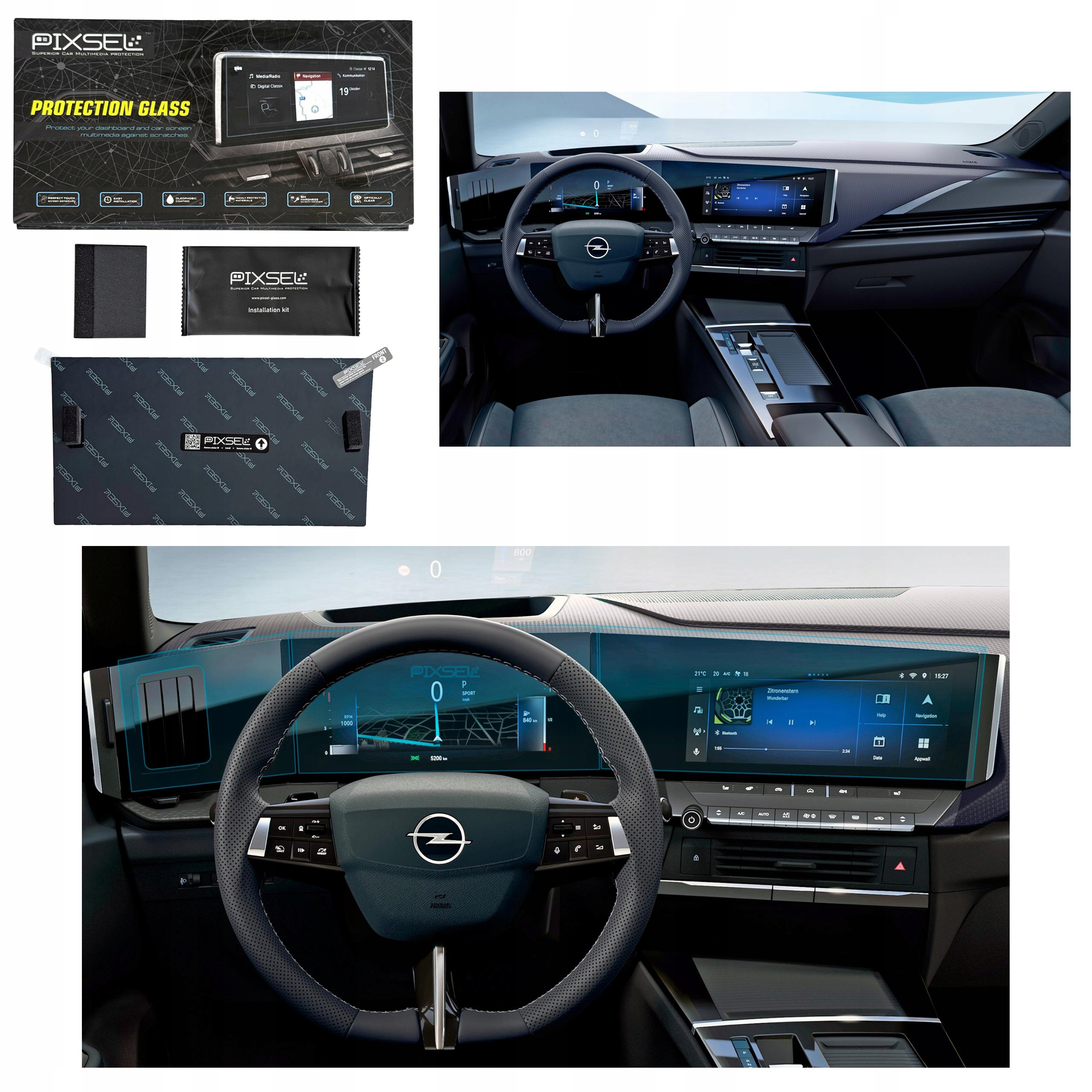 Antyodciskowe Matowe Szkło Ochronne Opel ASTRA-33.6“ 2022-