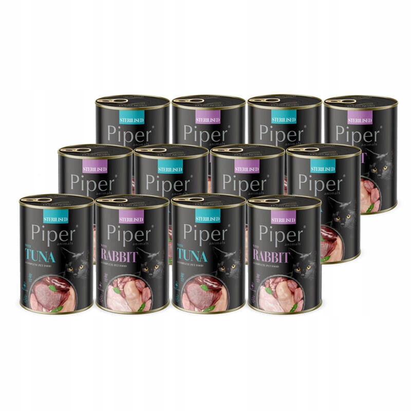 Levně Piper Krmivo pro sterilizované kočky Dolina Noteci MIX 12x400 g