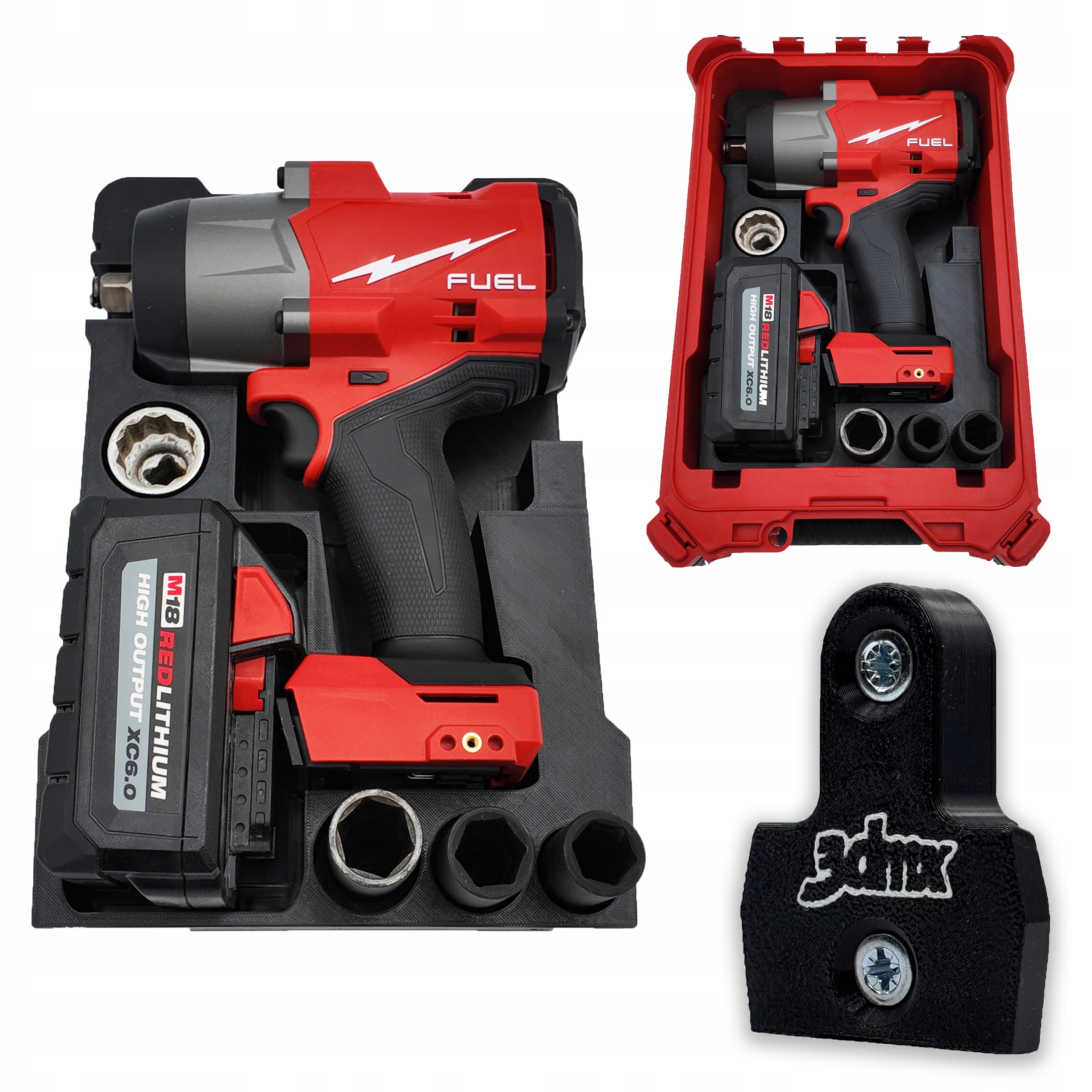 Organizer Milwaukee Packout Do M18 FHIW2F12 Klucz Udarowy 1/2 3DMX