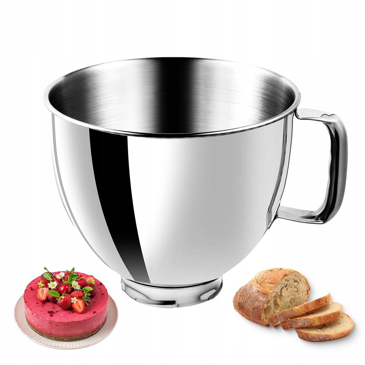 Dzieża ze stali nierdzewnej 4,8 L do KitchenAid 4,5QT i 5QT Misa